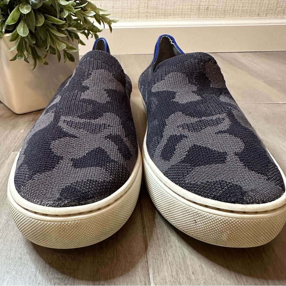 Rothy’s The Original Slip On Sneakers Black/Grey Camo Womens 10.5 - Picture 5 of 13